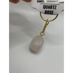 Porte clé Quartz Rose