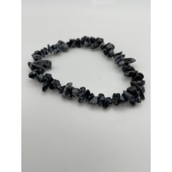 Bracelet Obsidienne neige...