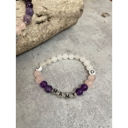 Bracelet Quartz rose- Jade...