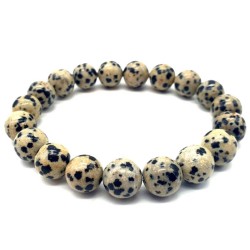 Bracelet Jaspe Dalmatien 10 mm