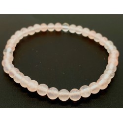 Bracelet Quartz Rose 4 mm