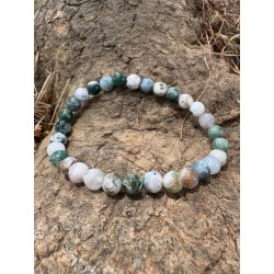 Bracelet Agate Arbre 6mm