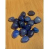 Pierre roulée agate bleue teintée