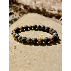 Bracelet Pierre de lave &...