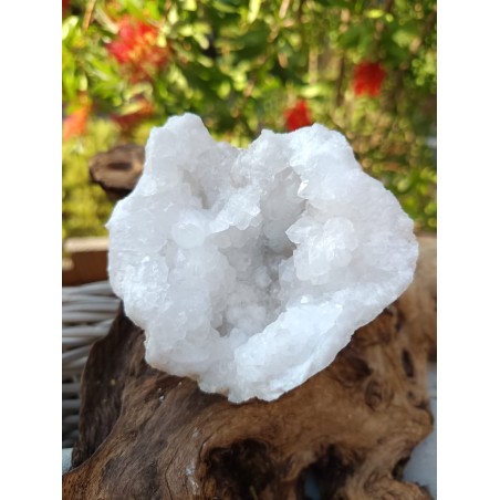 géode cristal de roche origine Maroc de 378 grammes