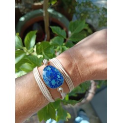 Bracelet Cuir Naturel &...