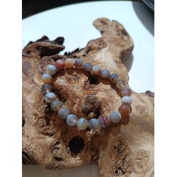 Bracelet Agate Botswana 8...