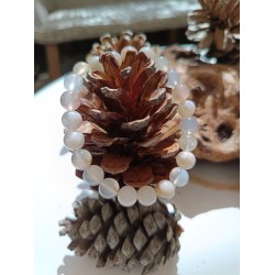 Bracelet Agate cerise 8mm-...