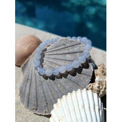 Bracelet Calcédoine 8 mm -...