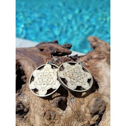 Boucles d’Oreilles Bois...