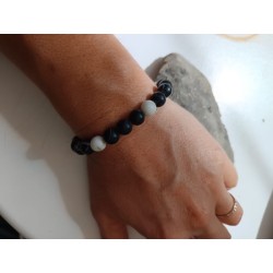 Bracelet en Jaspe Zèbre –...