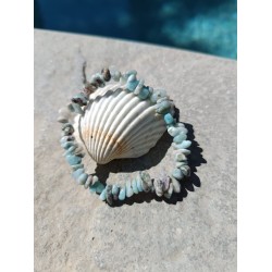 Bracelet en Larimar naturel...