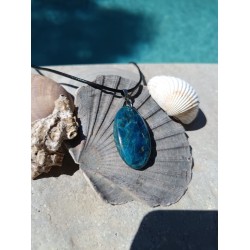 Pendentif en Apatite bleue...