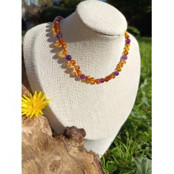 Collier bébé en Ambre et...