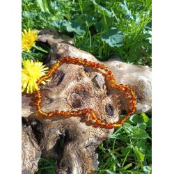 Collier ambre Cognac- enfant