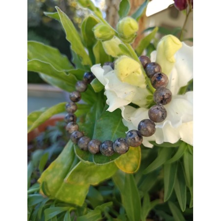 Bracelet Yooperlite Naturelle 8mm - Pierre Fluorescente UV