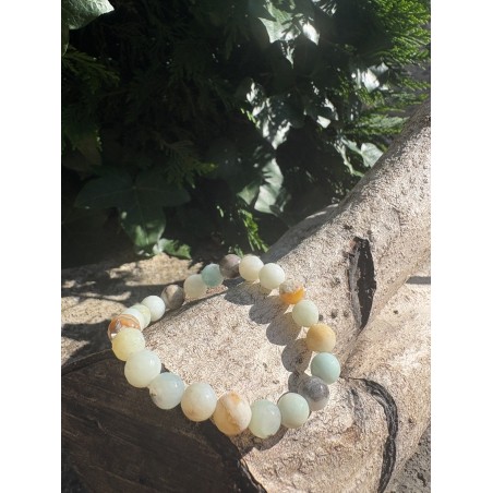 Bracelet Amazonite Mix Facetté 8mm - Pierre de Sérénité, Communication & Équilibre