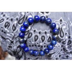 Bracelet Lapis Lazuli 10mm...