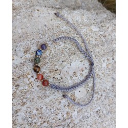 Bracelet 7 chakra cordon