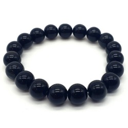 Bracelet Onyx noire 10 mm